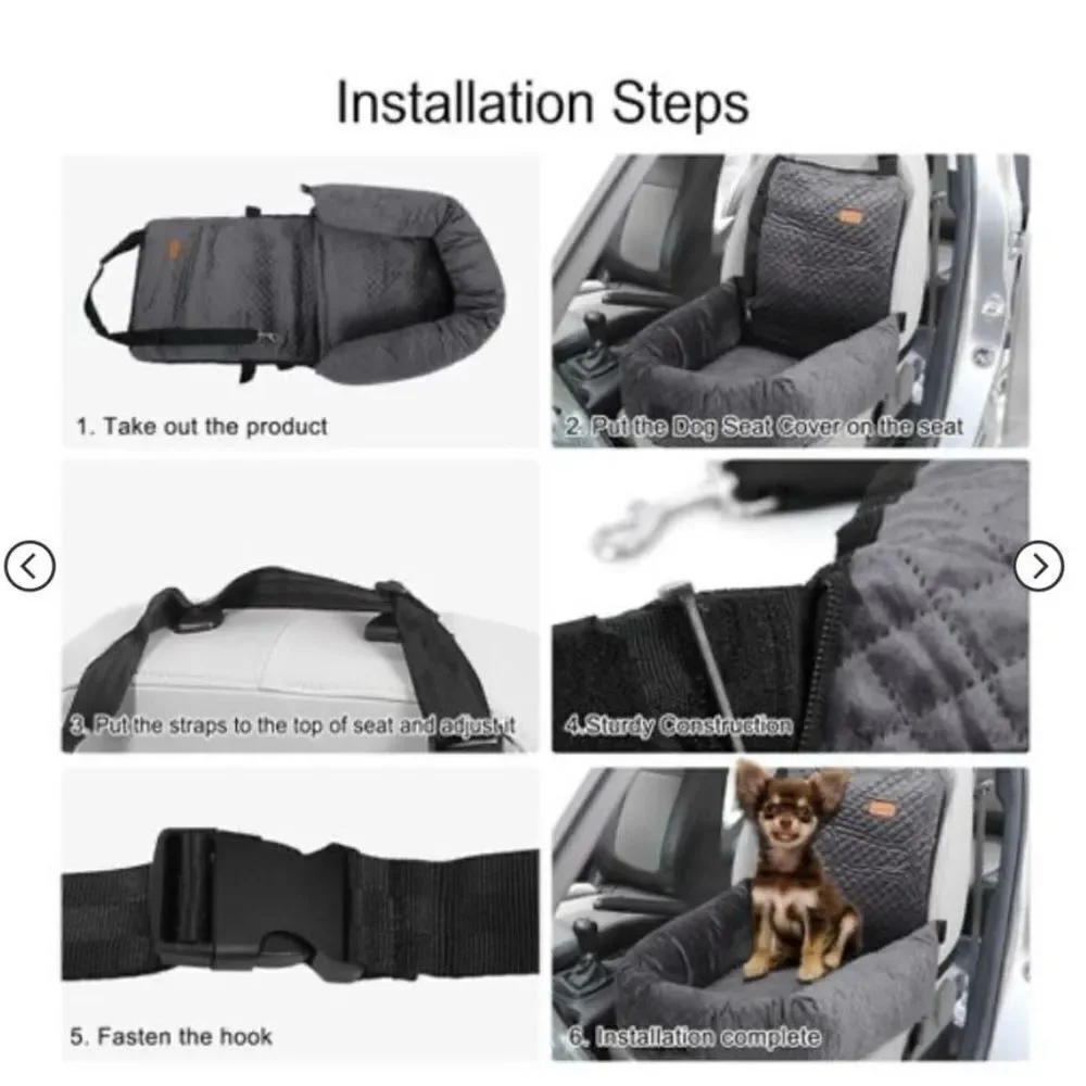 New Unique Bargains Dog Pet Car Booster Seat 1 Pc